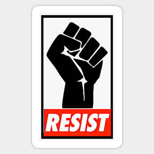 Resist Black Fist Sticker